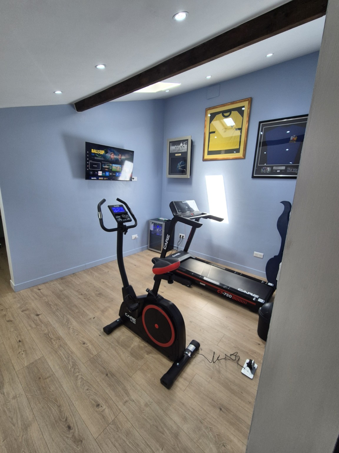 Espace cardio avec tapis et vélo