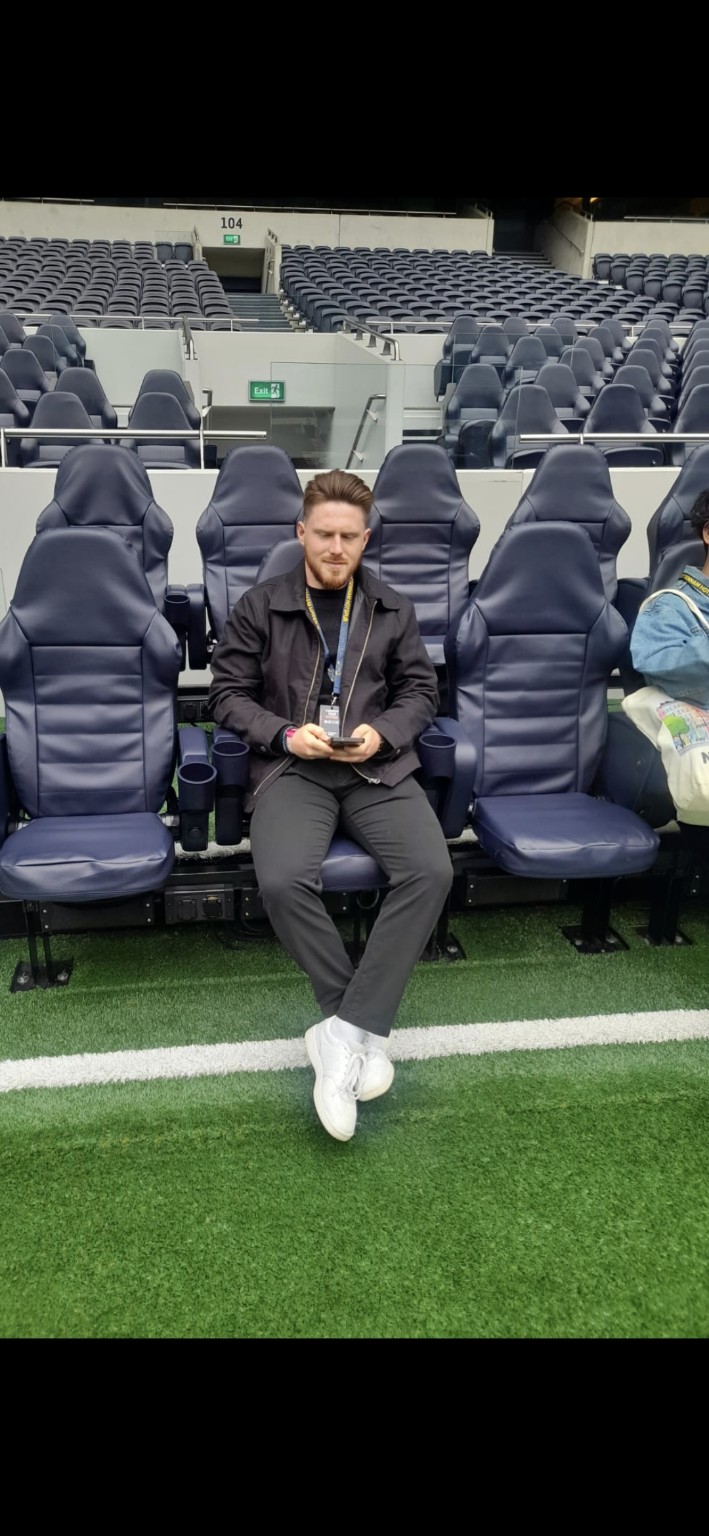 Charlie au stade de Tottenham